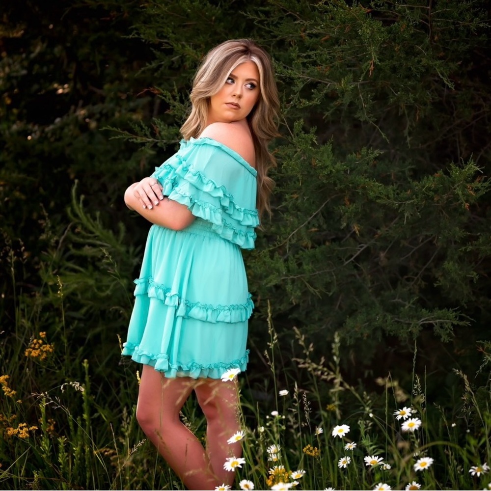 Gorgeous Pink Lily off the shoulder dress!